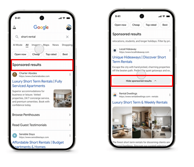 検索広告のナビゲーション改善